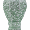 Celadon Vase with Inlaid Cloud and Crane Design